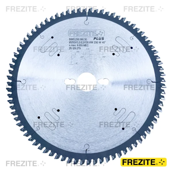 SERRA CIRC. LINHA PLUS P/ MDF/MDP Ø250X3,2X30 Z=80 40° ALTERNADA